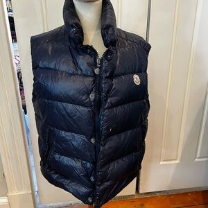 Moncler Men's Dark Blue Puffer Vest